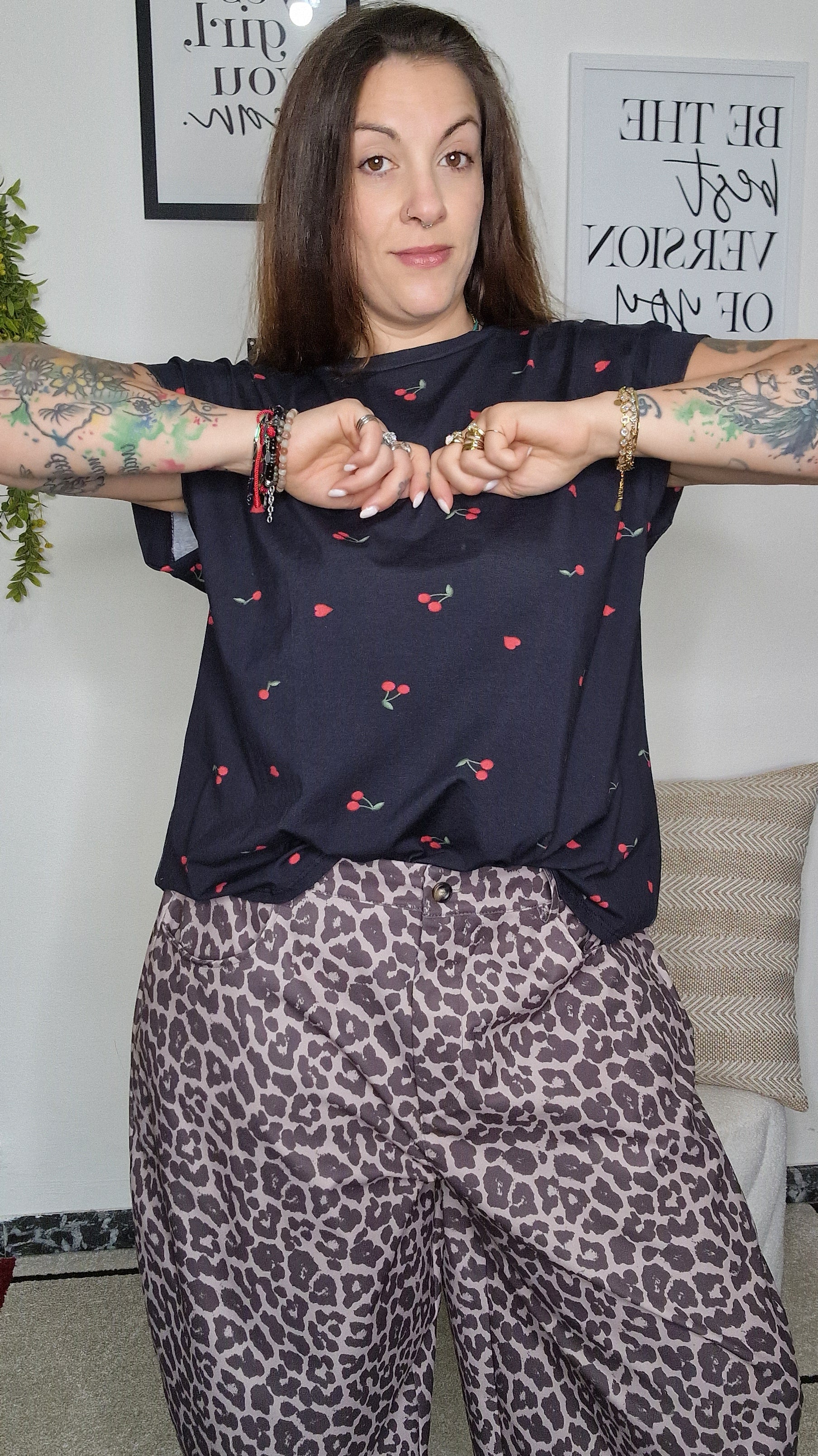 T-SHIRT FANTASIA IN COTONE Curvy