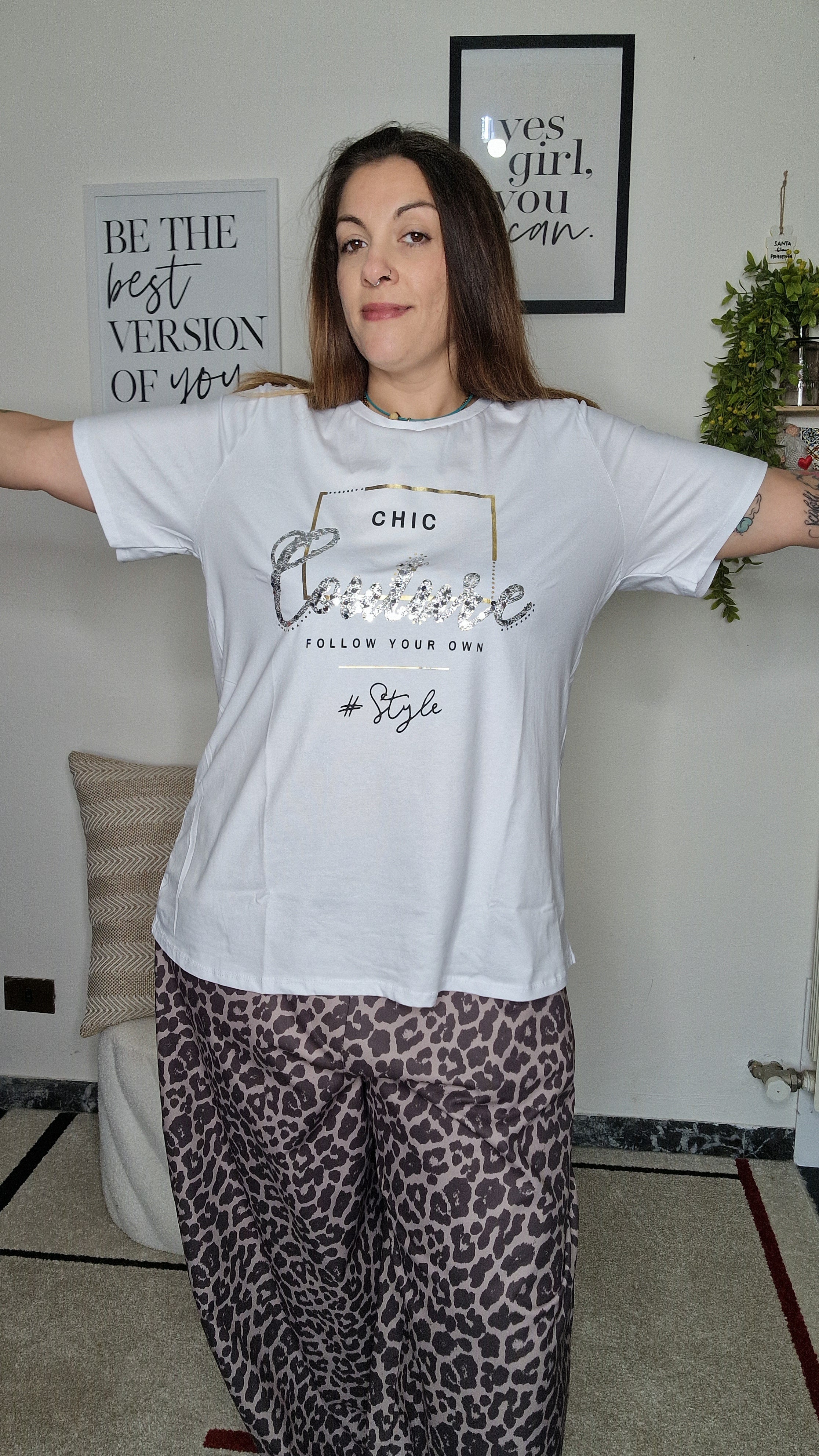T-SHIRT MESSAGGIO MIX