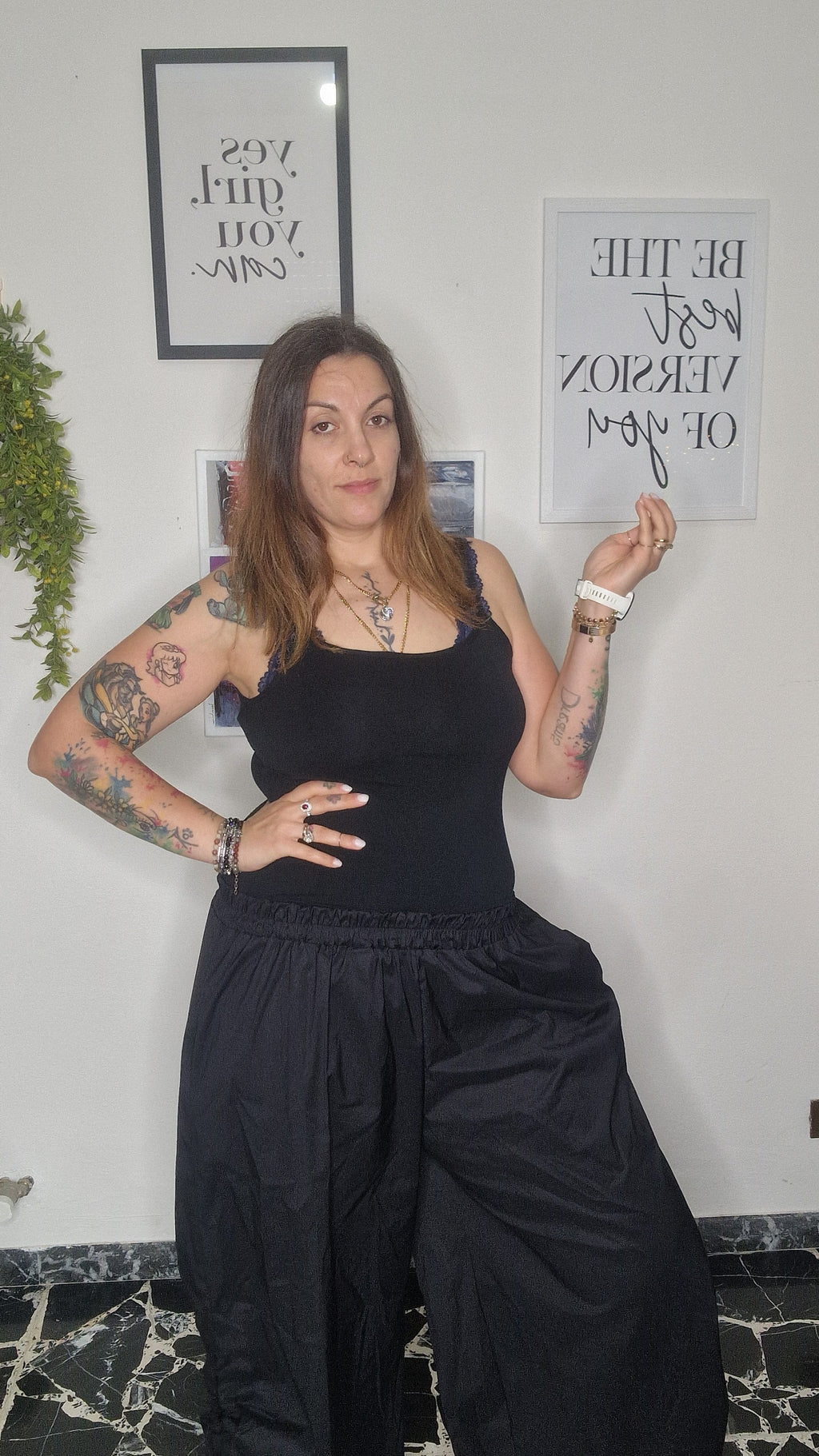 Pantalone laccio caviglia curvy