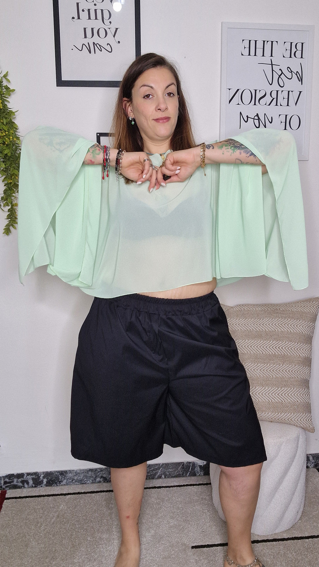 MAGLIA VOLANT TRASPARENTE Curvy