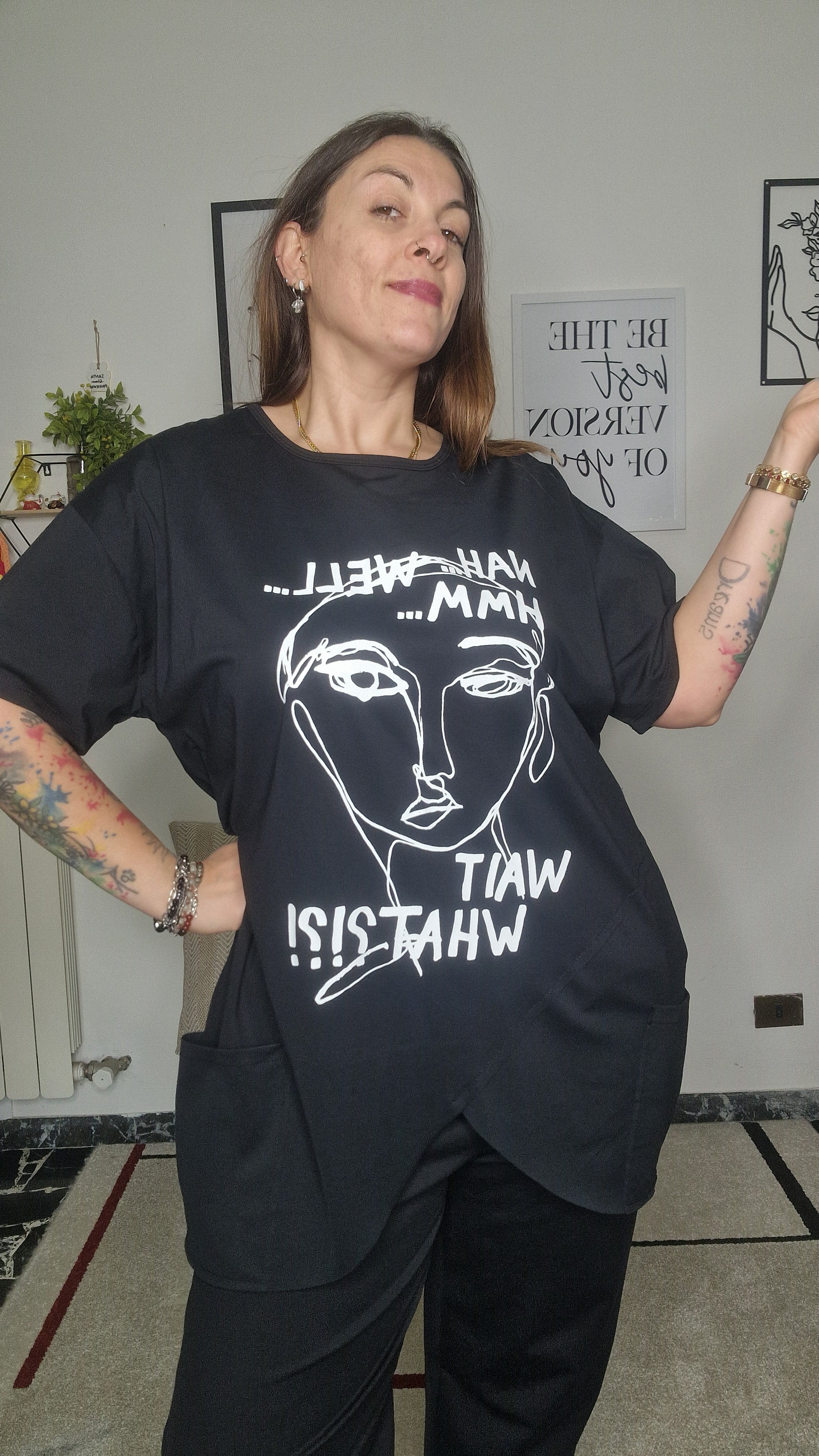 T-shirt svasata donna Linea 158c