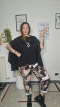 Maxi maglia over con collana