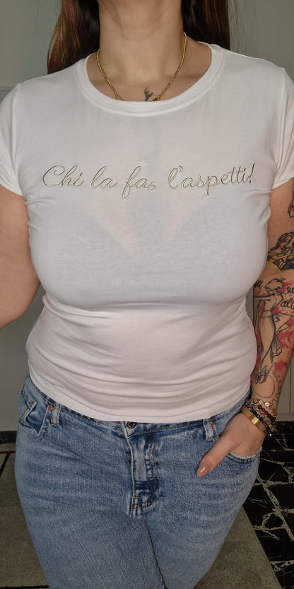 Tshirt CHI LA FA, L'ASPETTI