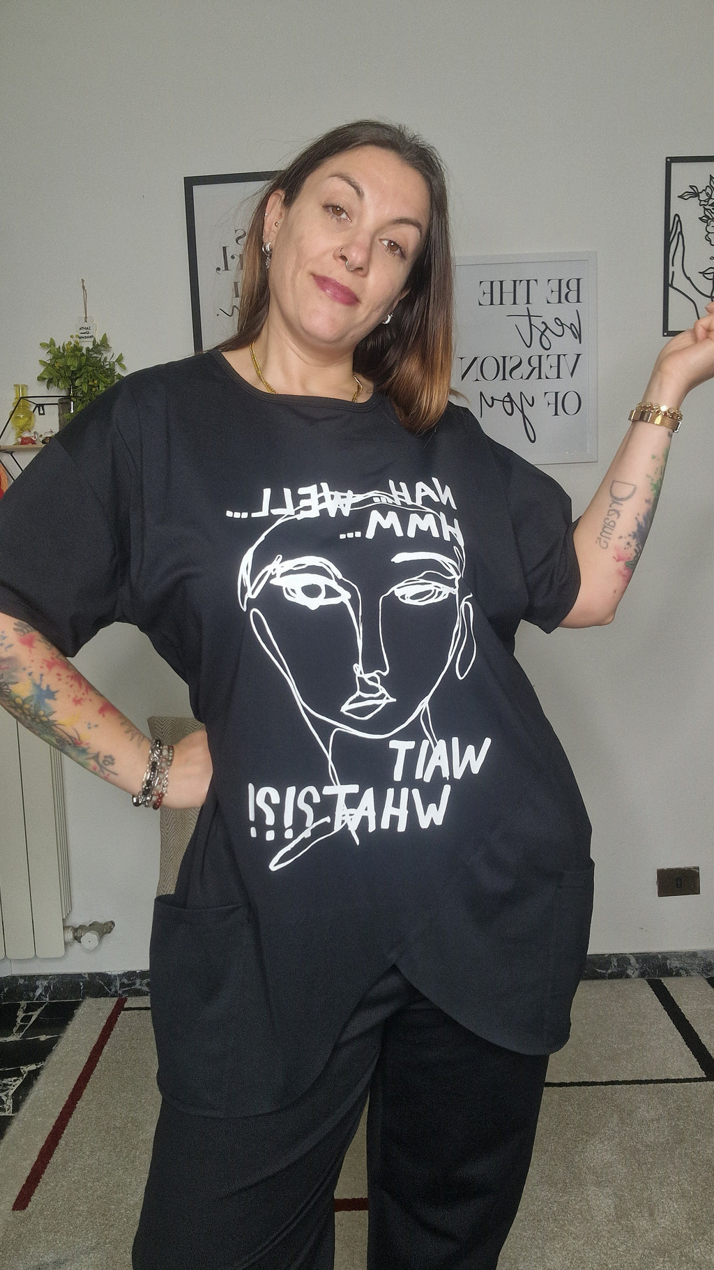 T-shirt svasata donna Linea 158c