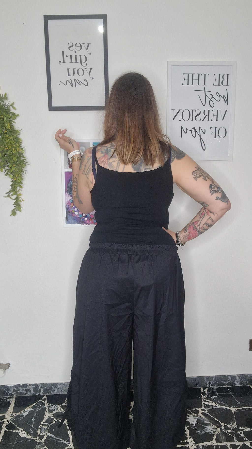 Pantalone laccio caviglia curvy