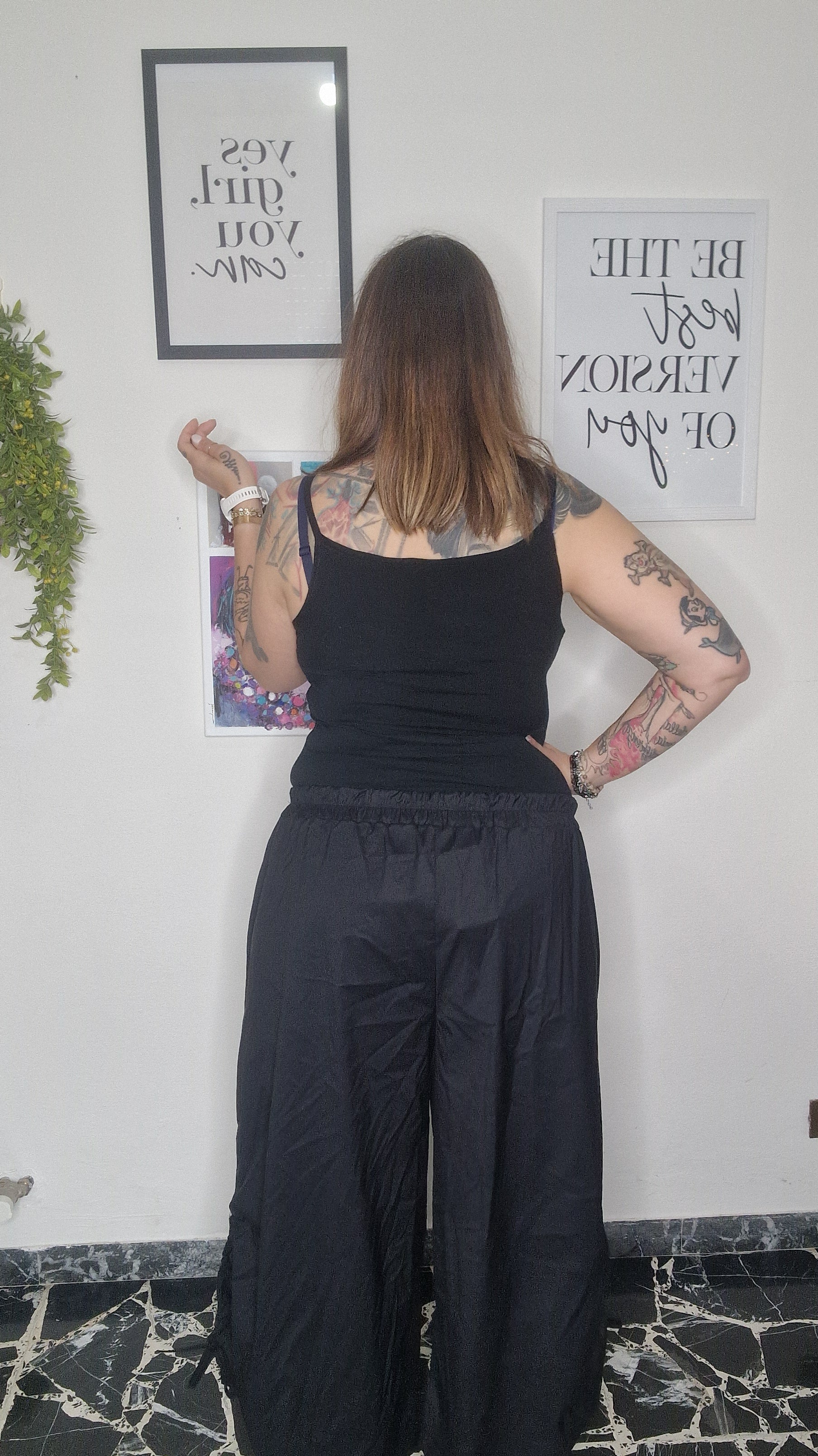 Pantalone laccio caviglia curvy