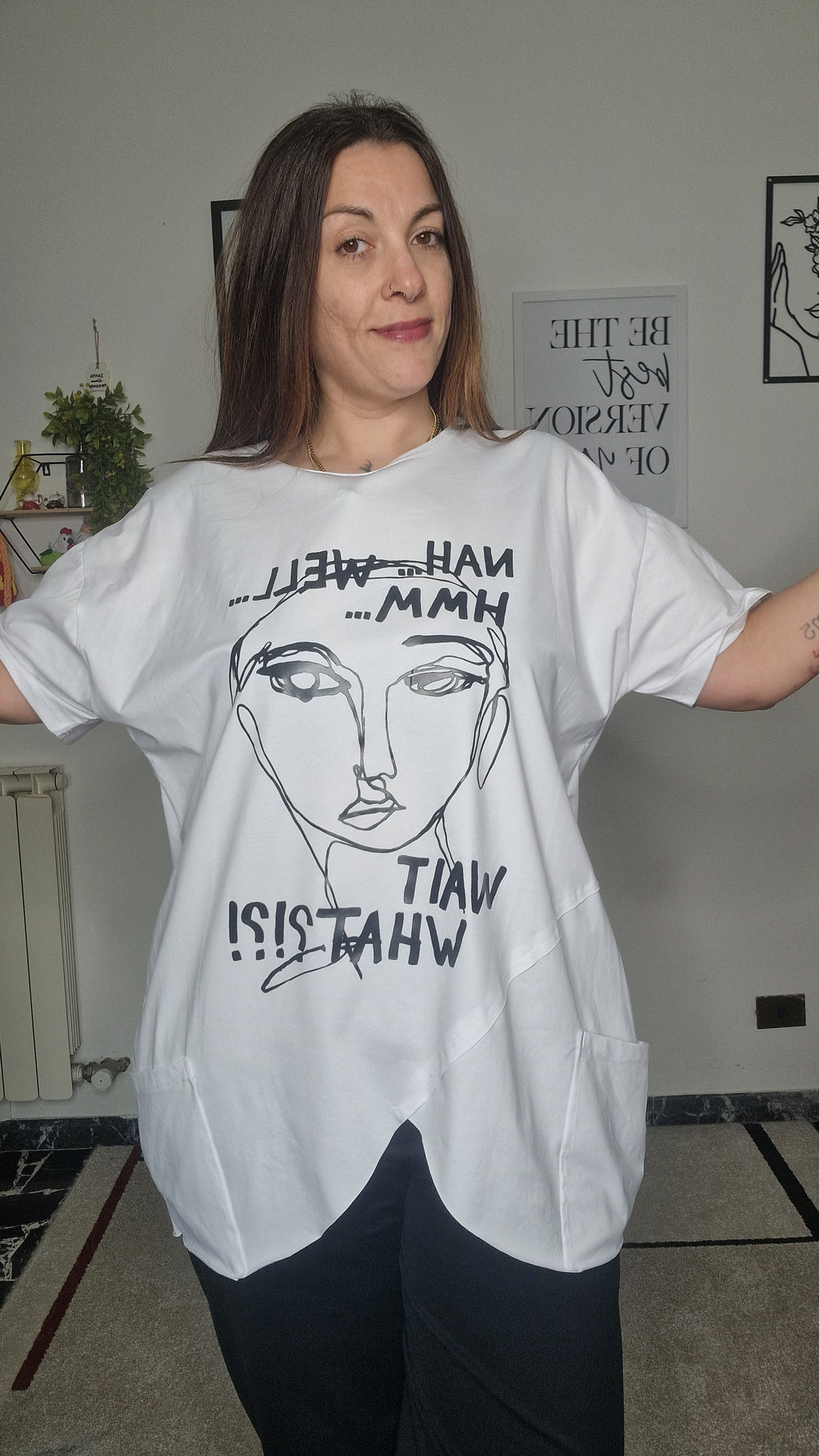 T-shirt svasata donna Linea 158c
