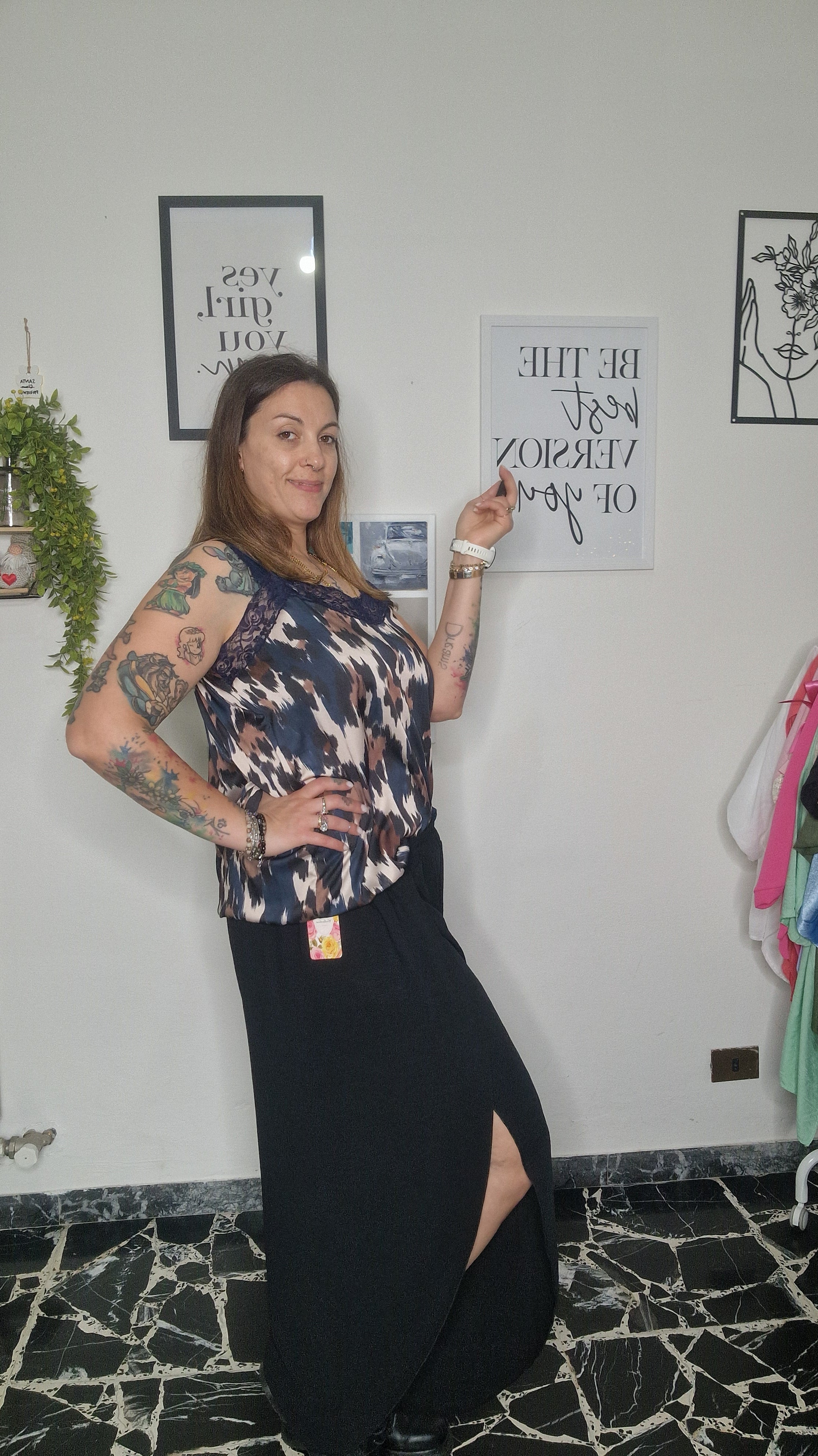 Pantalone Palazzo Spacchi Curvy