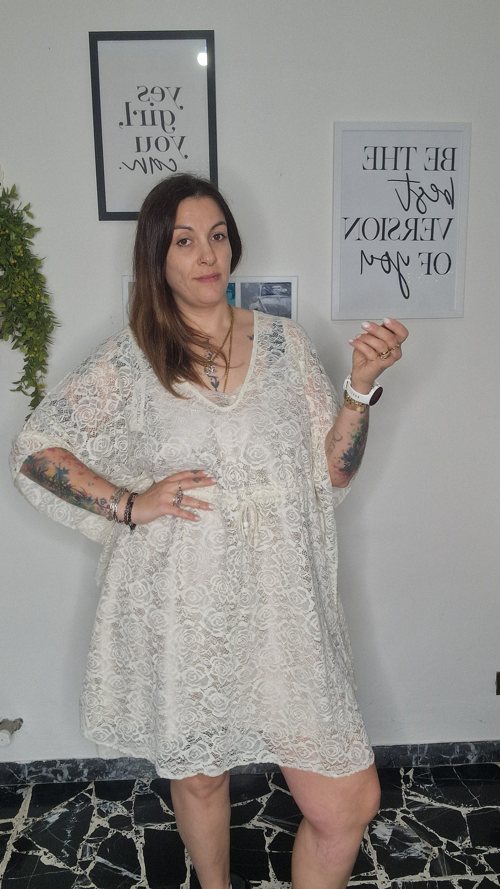 Casacca Curvy Pizzo Romance