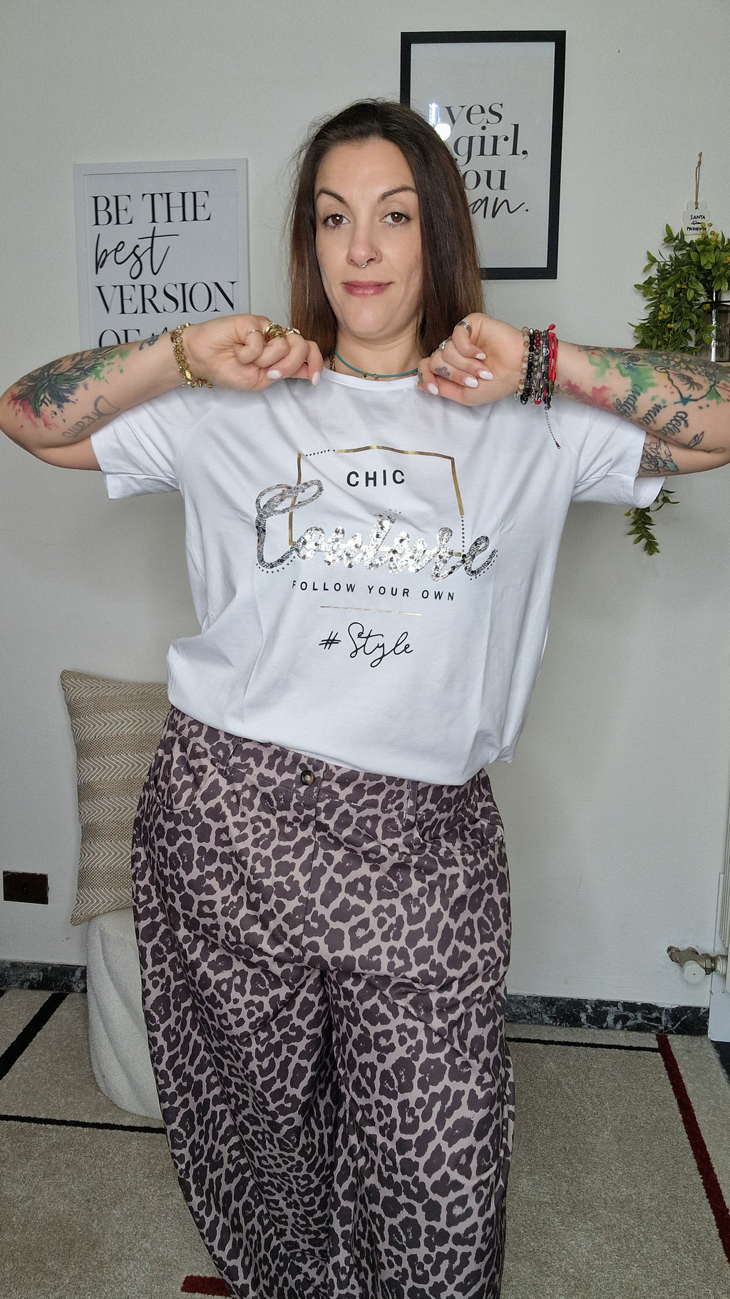 T-SHIRT MESSAGGIO MIX