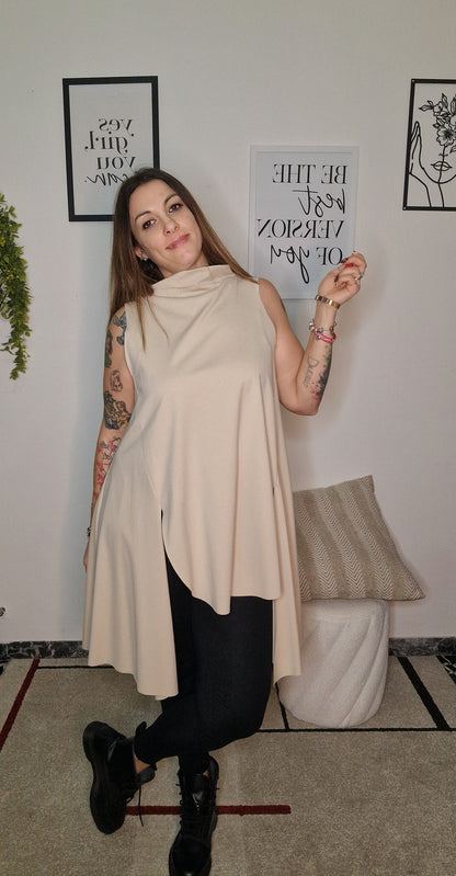 Maxi Maglia Glicine – Asymmetric Drape