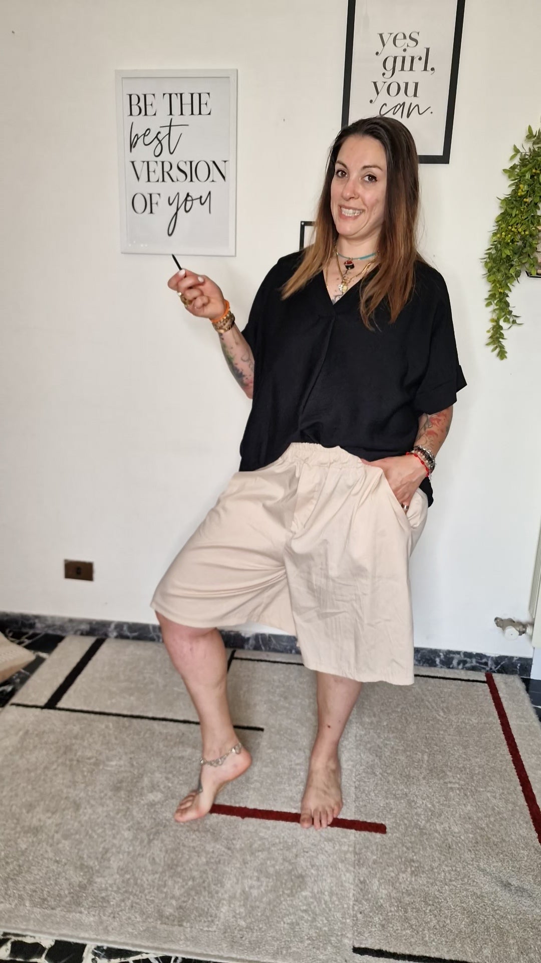 Maglia morbida scollo V basic chic