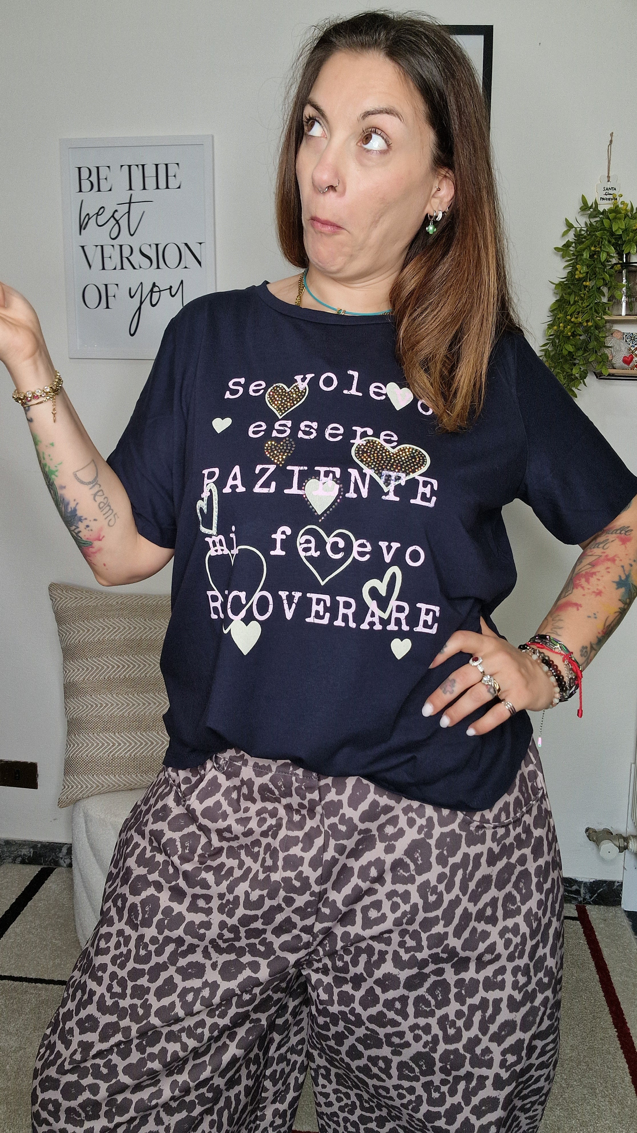 T-SHIRT MESSAGGIO MIX