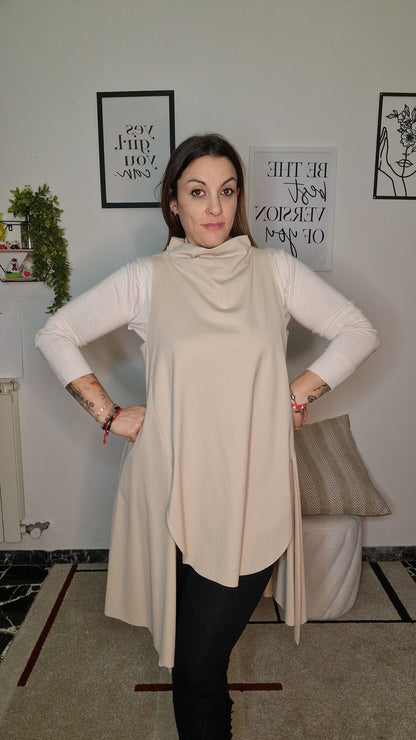 Maxi Maglia Glicine – Asymmetric Drape