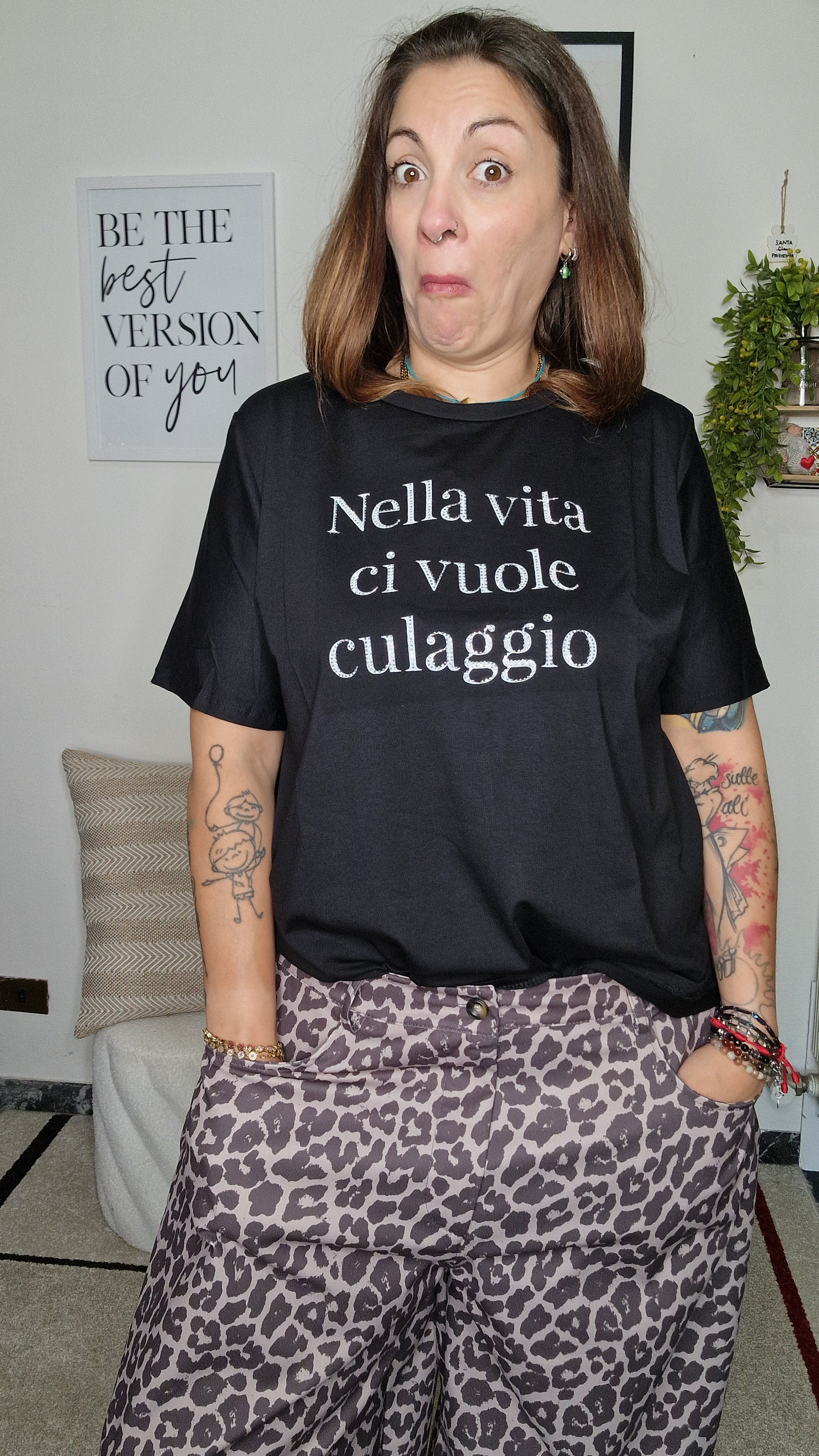 T-SHIRT MESSAGGIO MIX