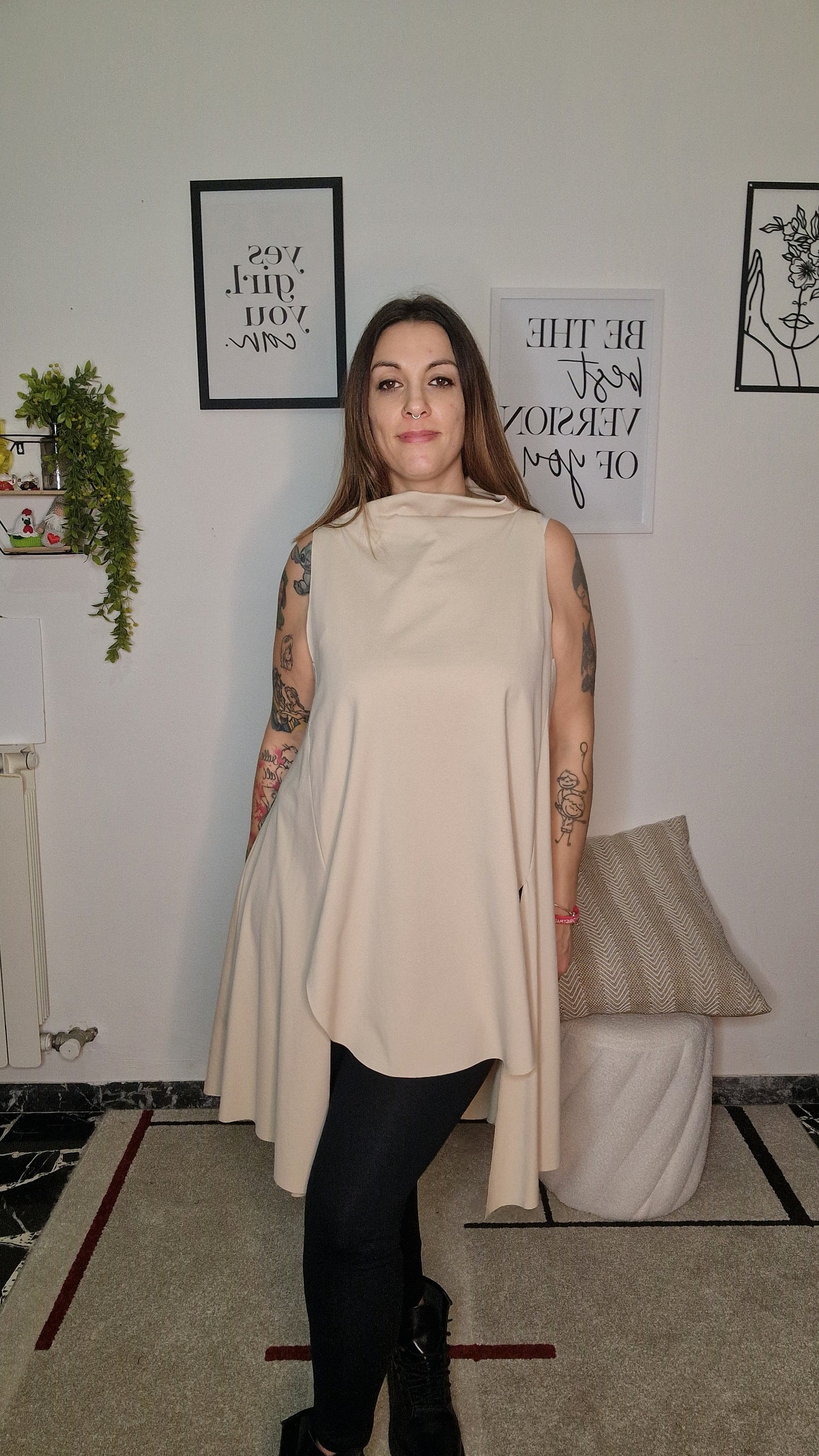 Maxi Maglia Glicine – Asymmetric Drape