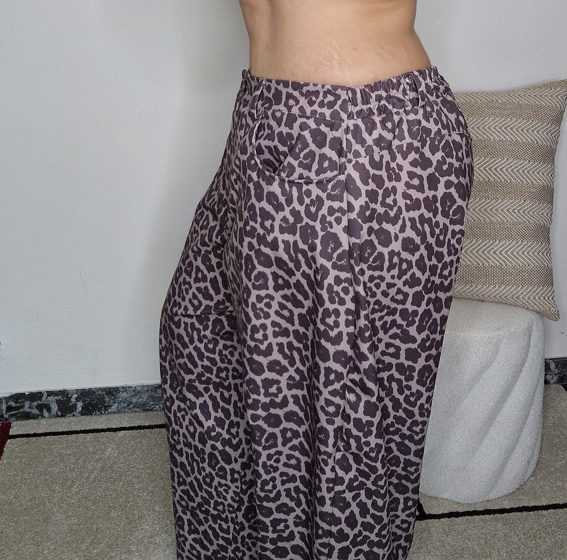 PANTALONE BALLOON LEOPARDATO Curvy