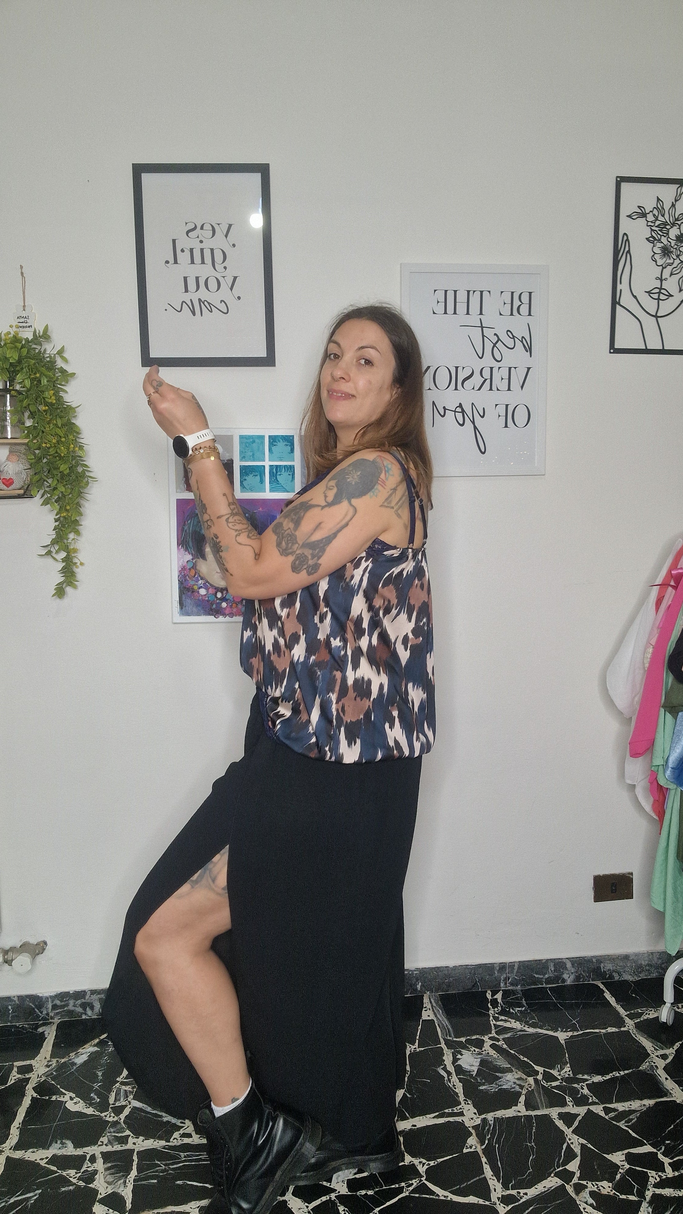 Pantalone Palazzo Spacchi Curvy