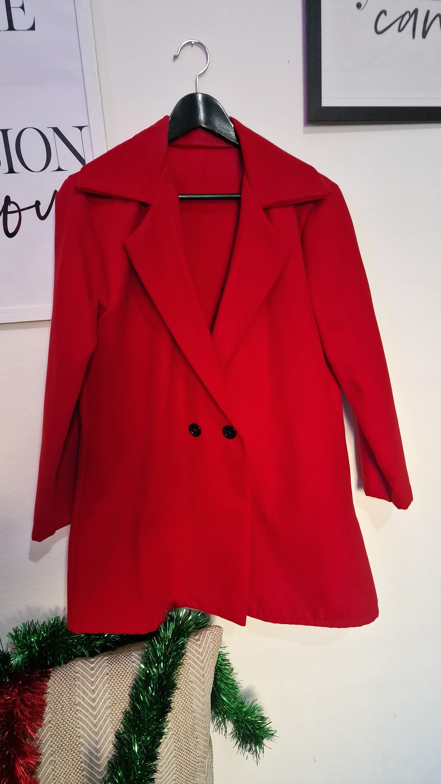 Blazer Lungo Monopetto Marrone Cioccolato