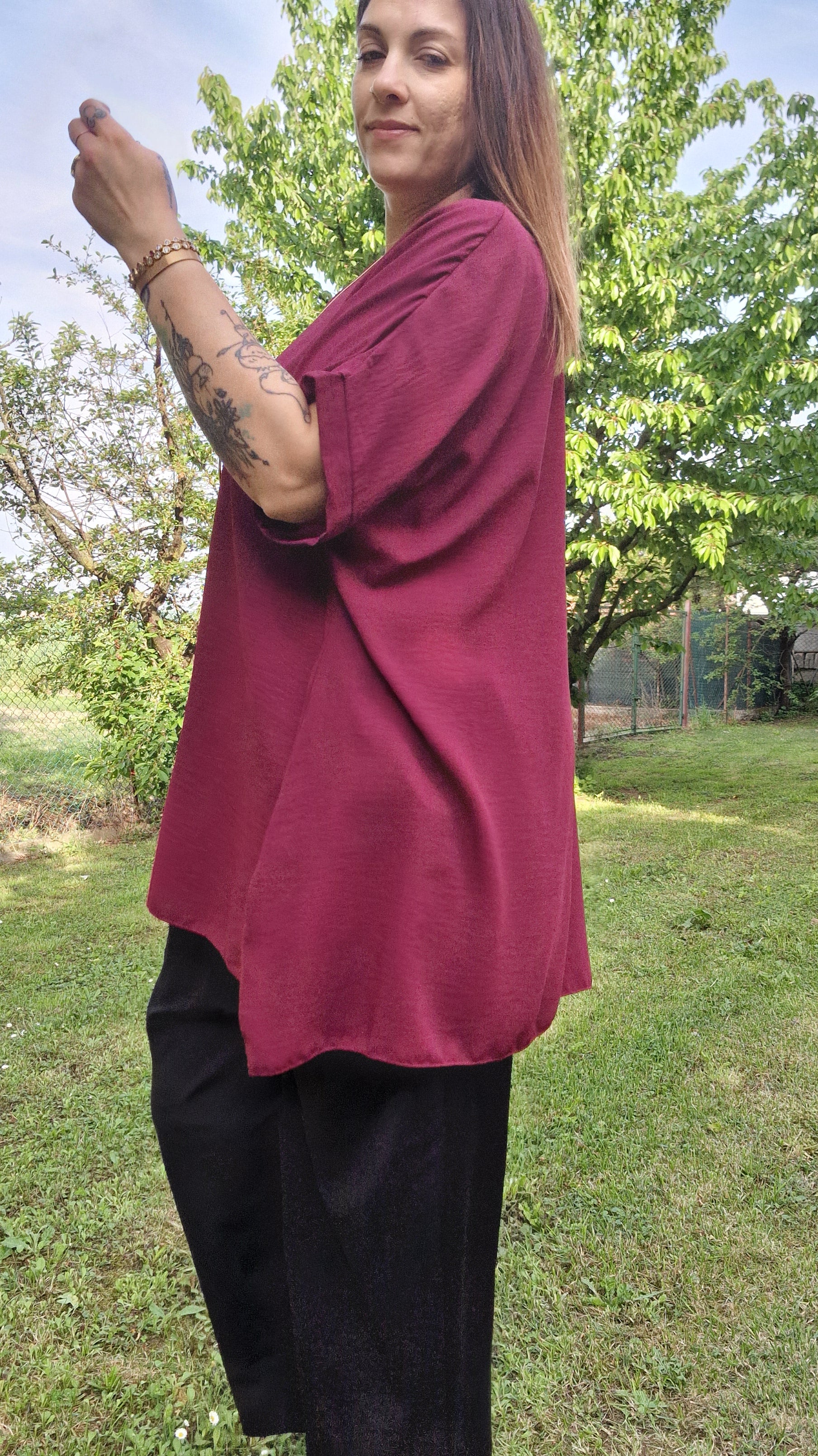 Maxi T-Shirt con Collana Easy Style