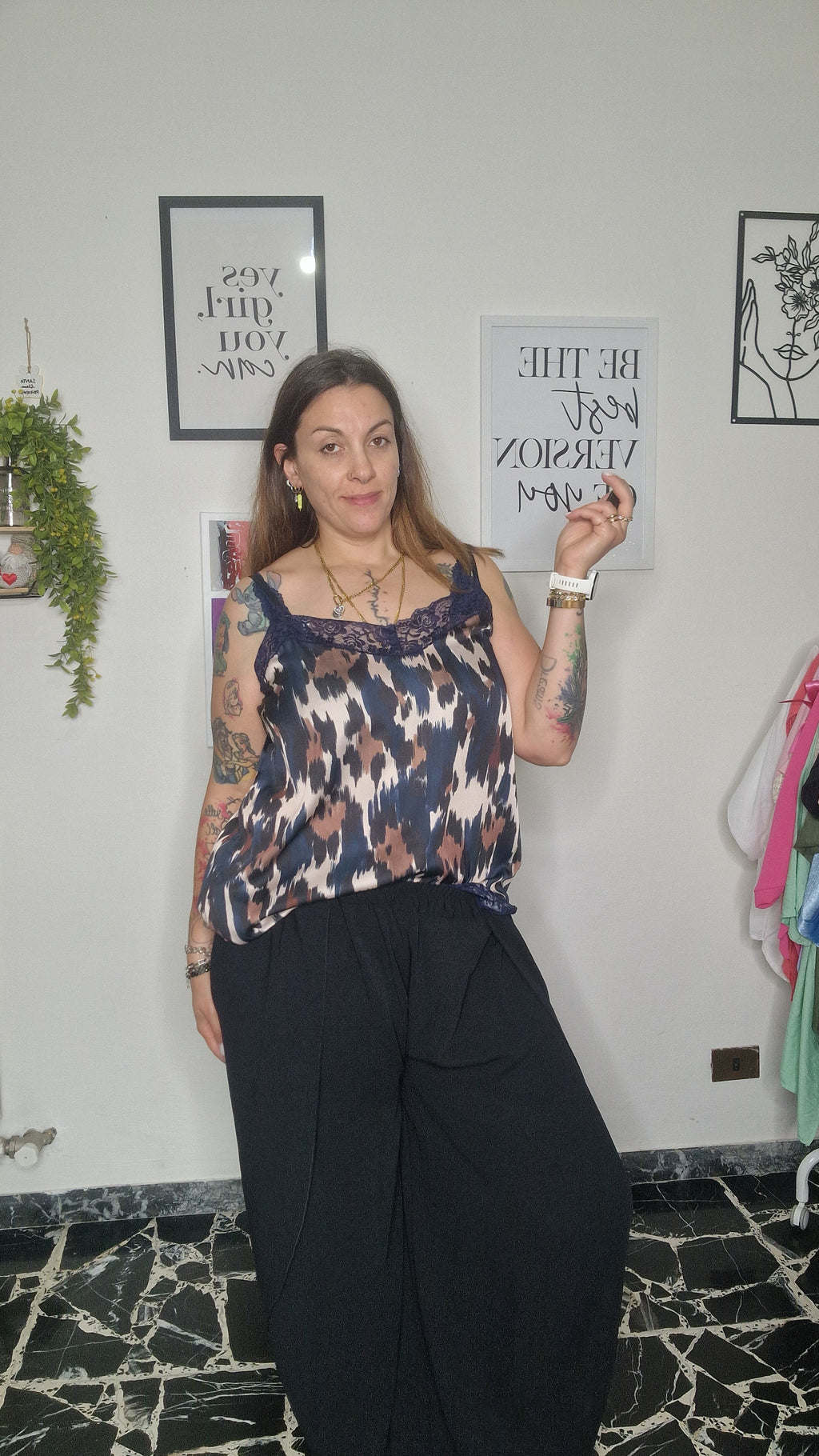 Pantalone Palazzo Spacchi Curvy