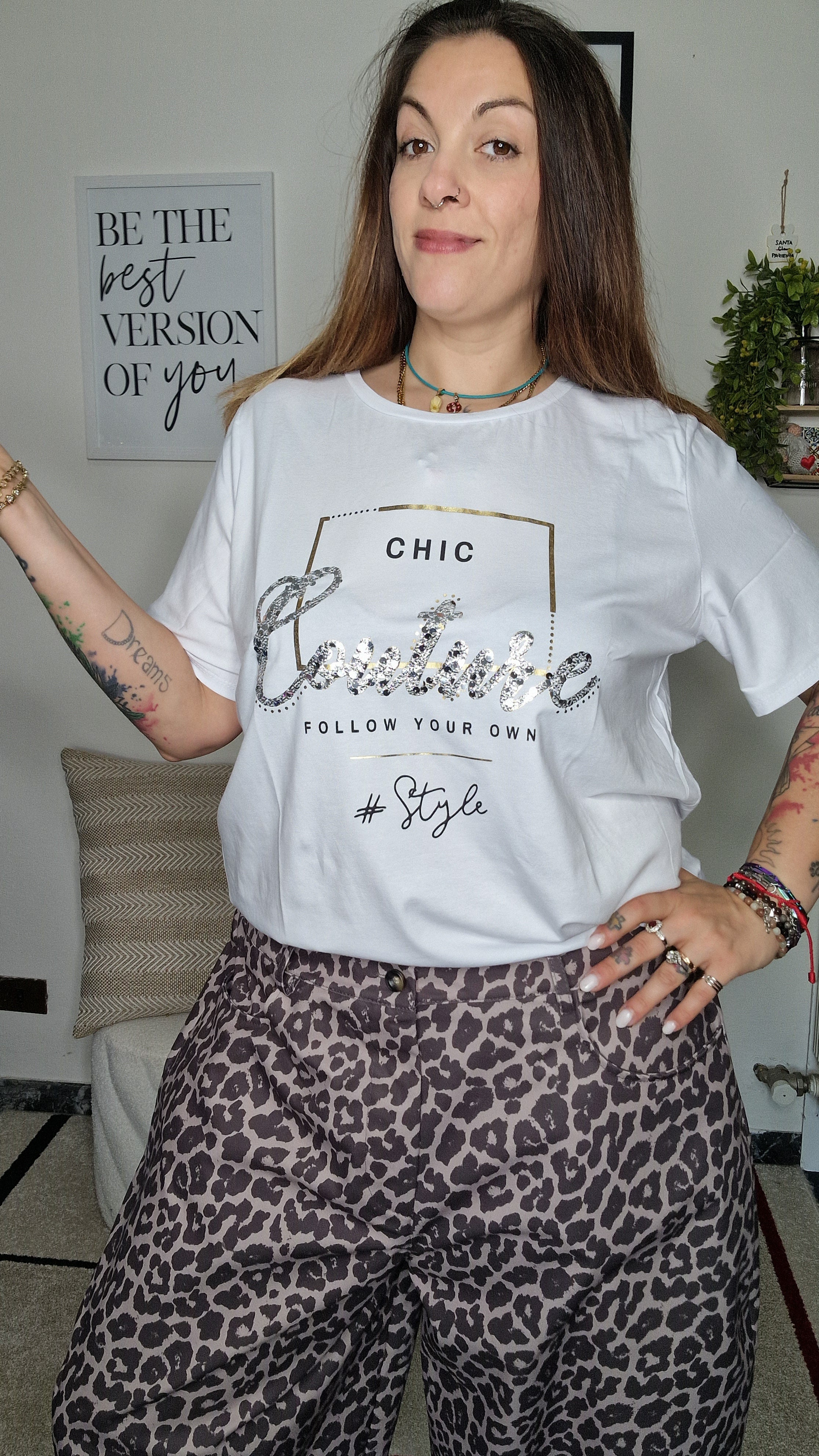 T-SHIRT MESSAGGIO MIX