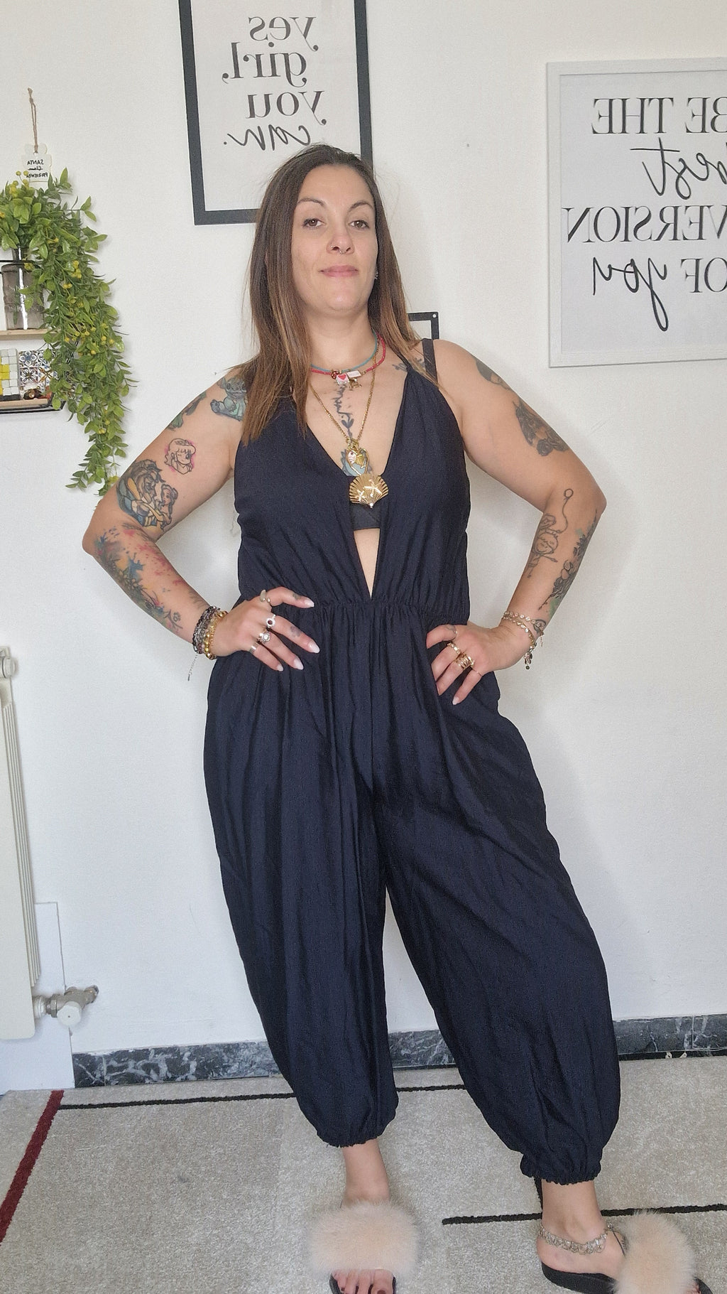 Tuta Bali Blu – con ciondolo decorativo