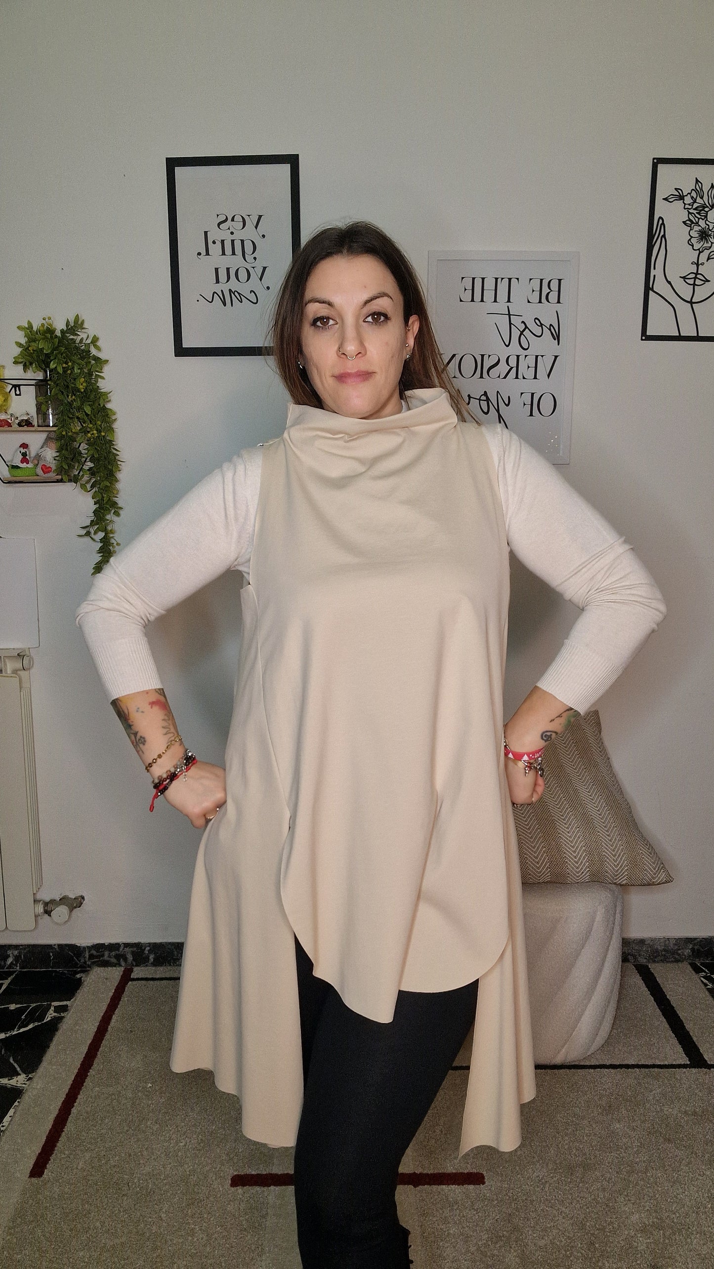 Maxi Maglia Glicine – Asymmetric Drape