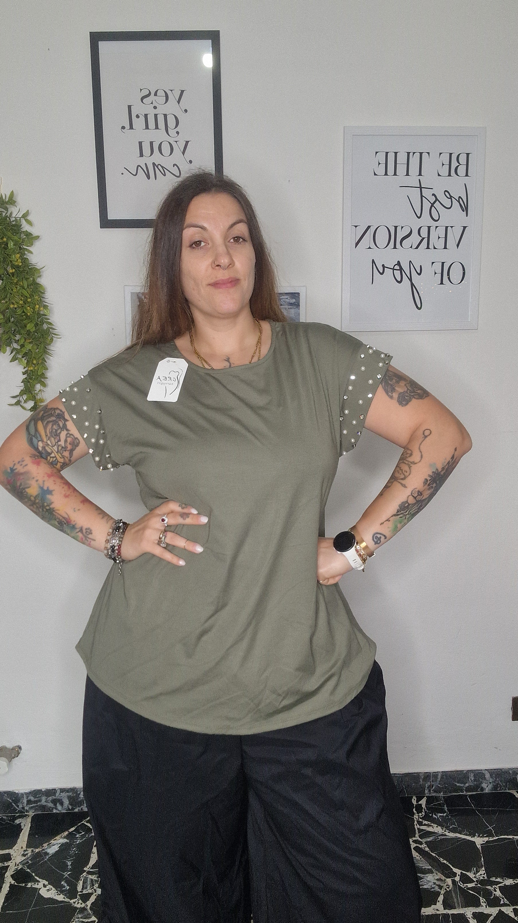 T-shirt Curvy Strass  curvy