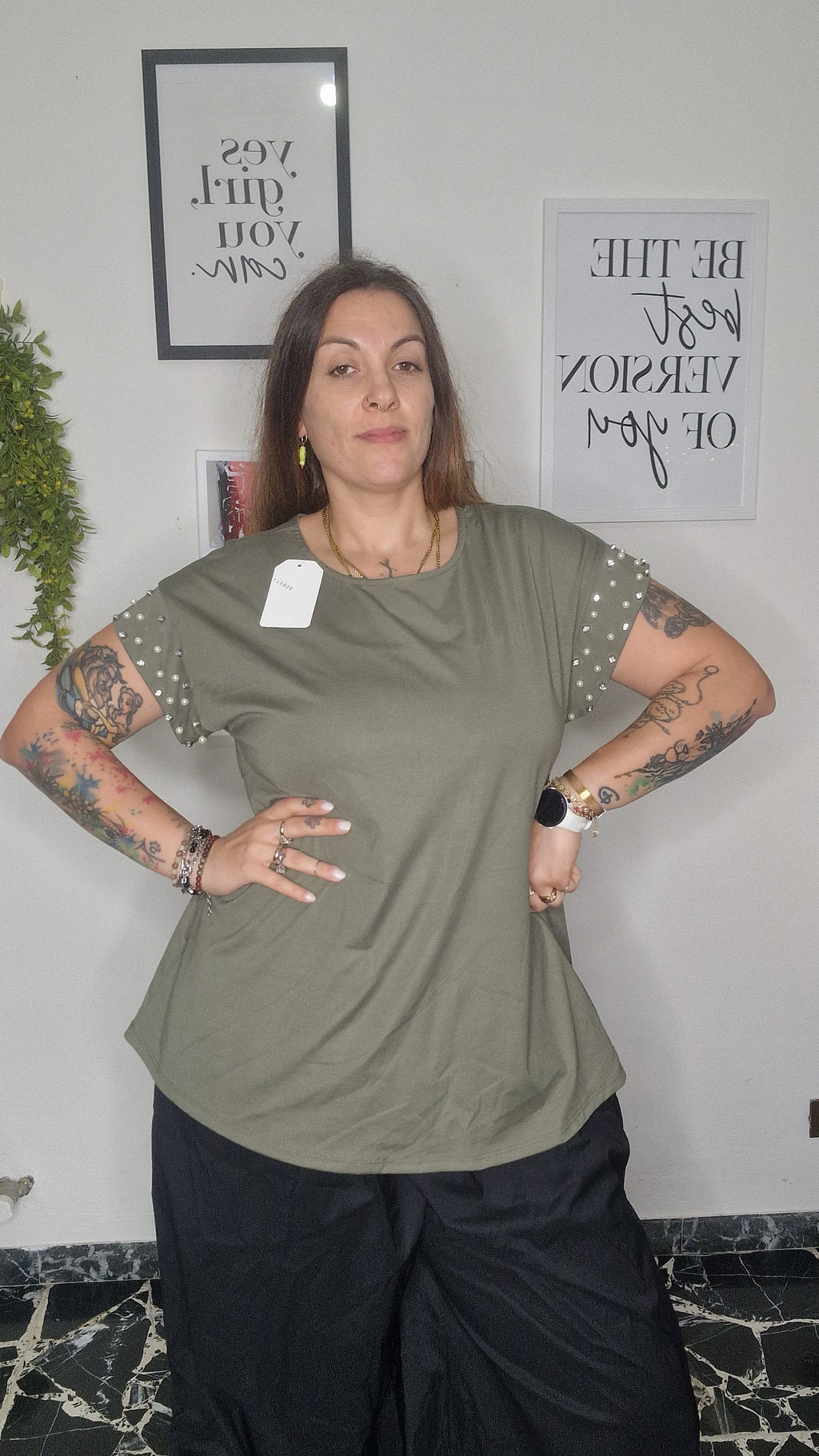 T-shirt Curvy Strass  curvy
