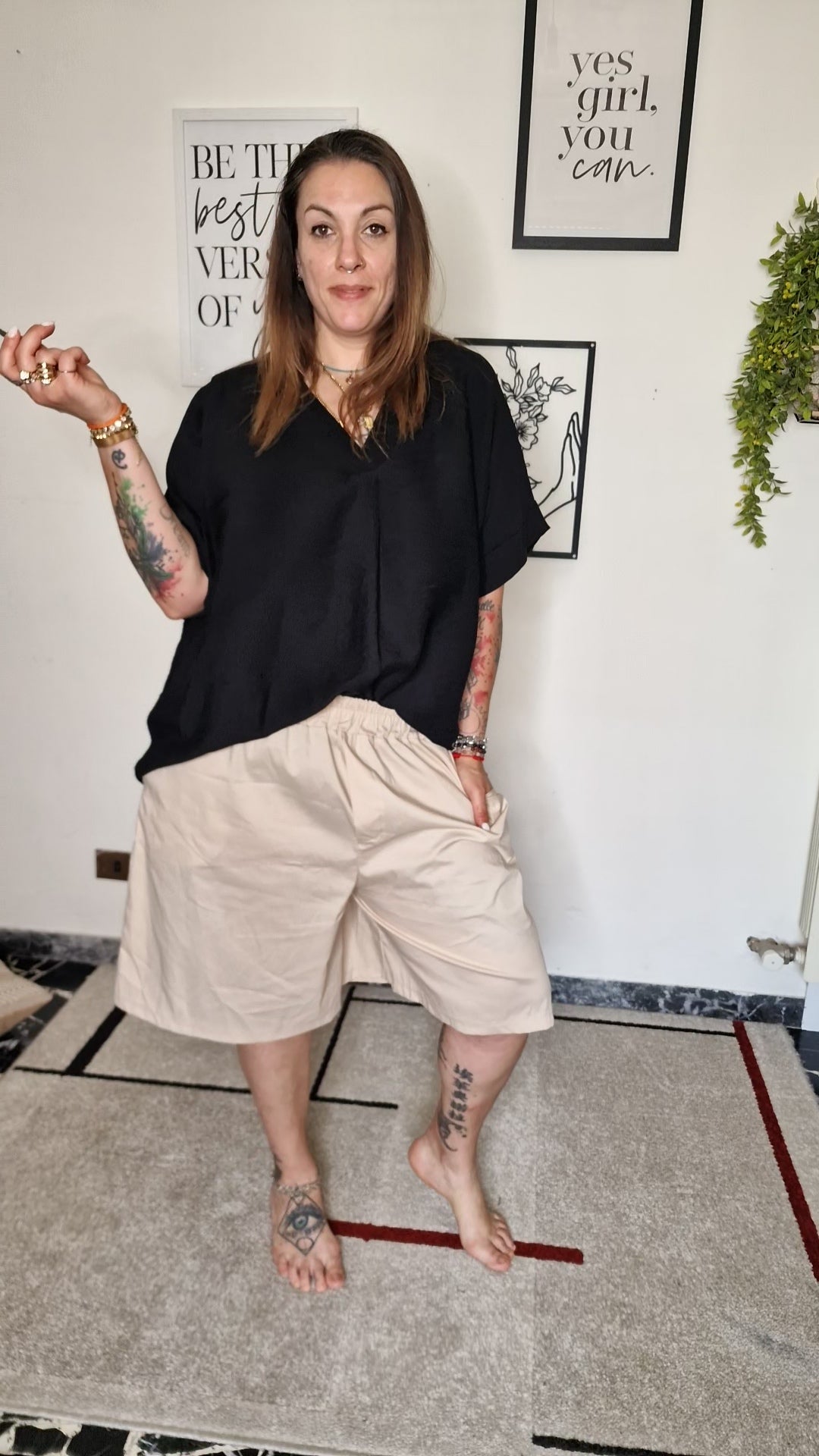 Maglia morbida scollo V basic chic