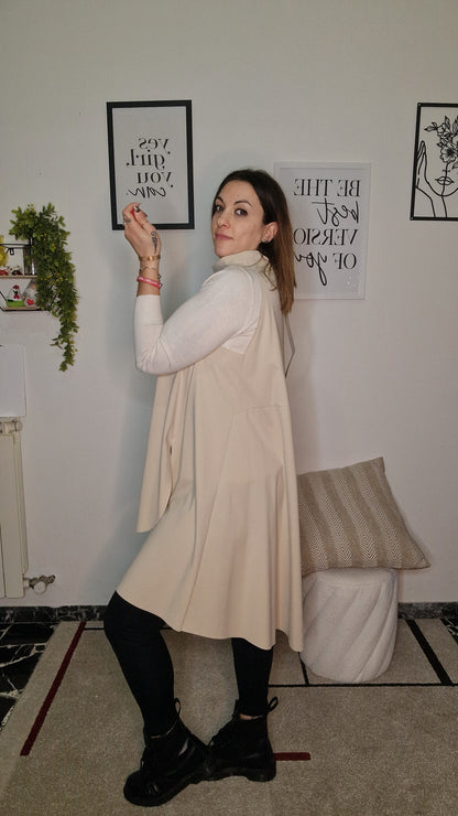 Maxi Maglia Glicine – Asymmetric Drape