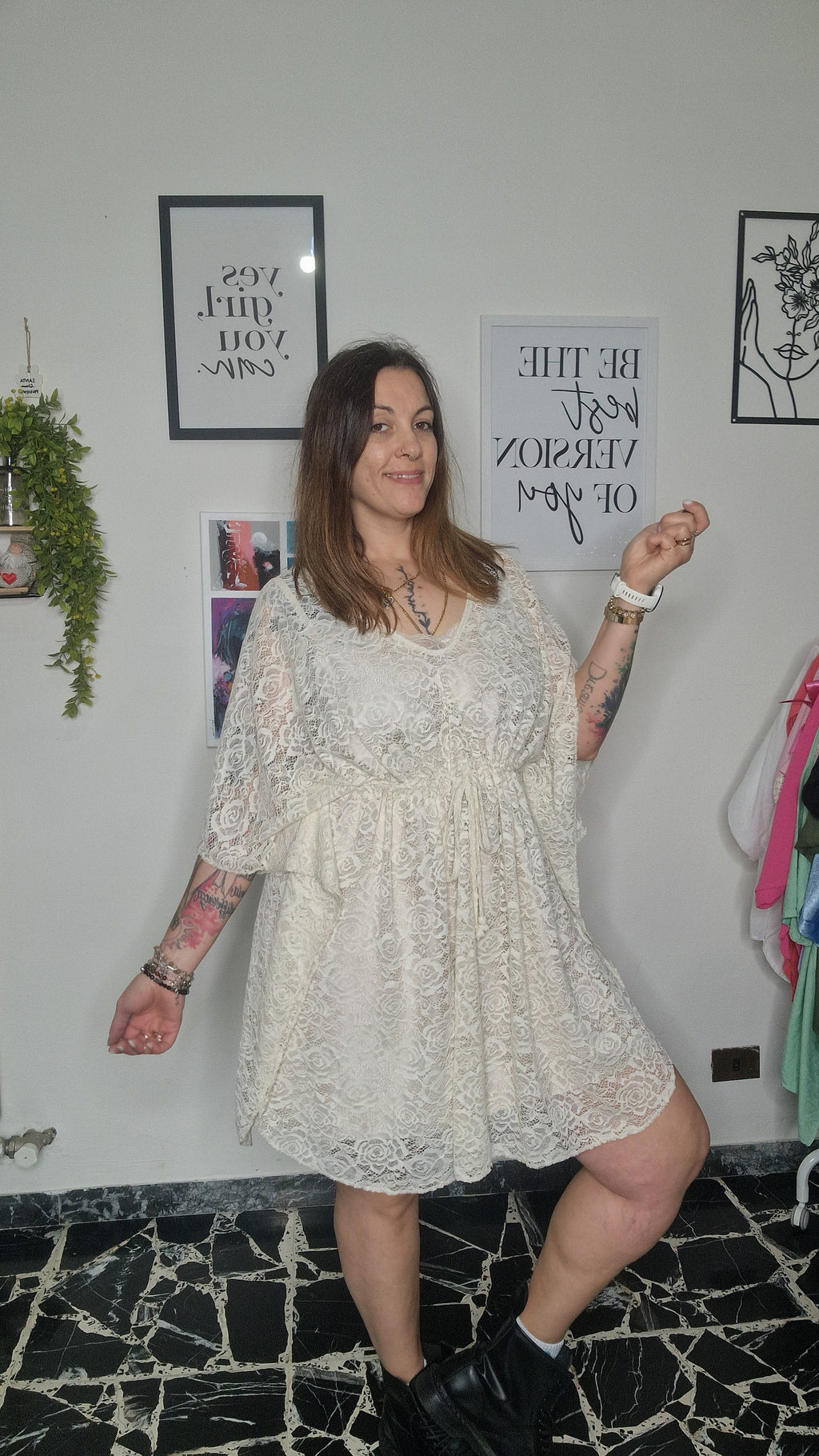 Casacca Curvy Pizzo Romance