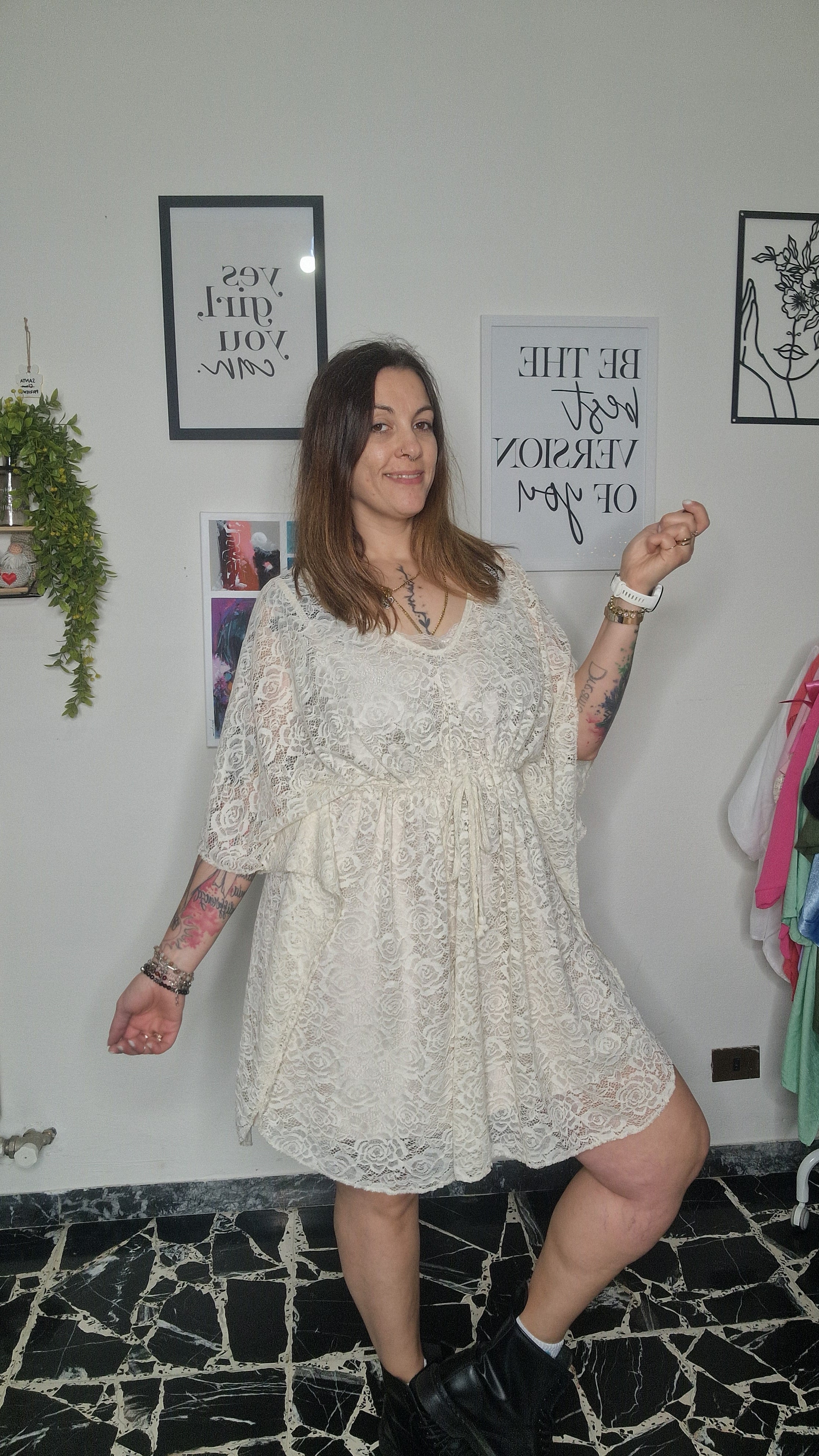 Casacca Curvy Pizzo Romance