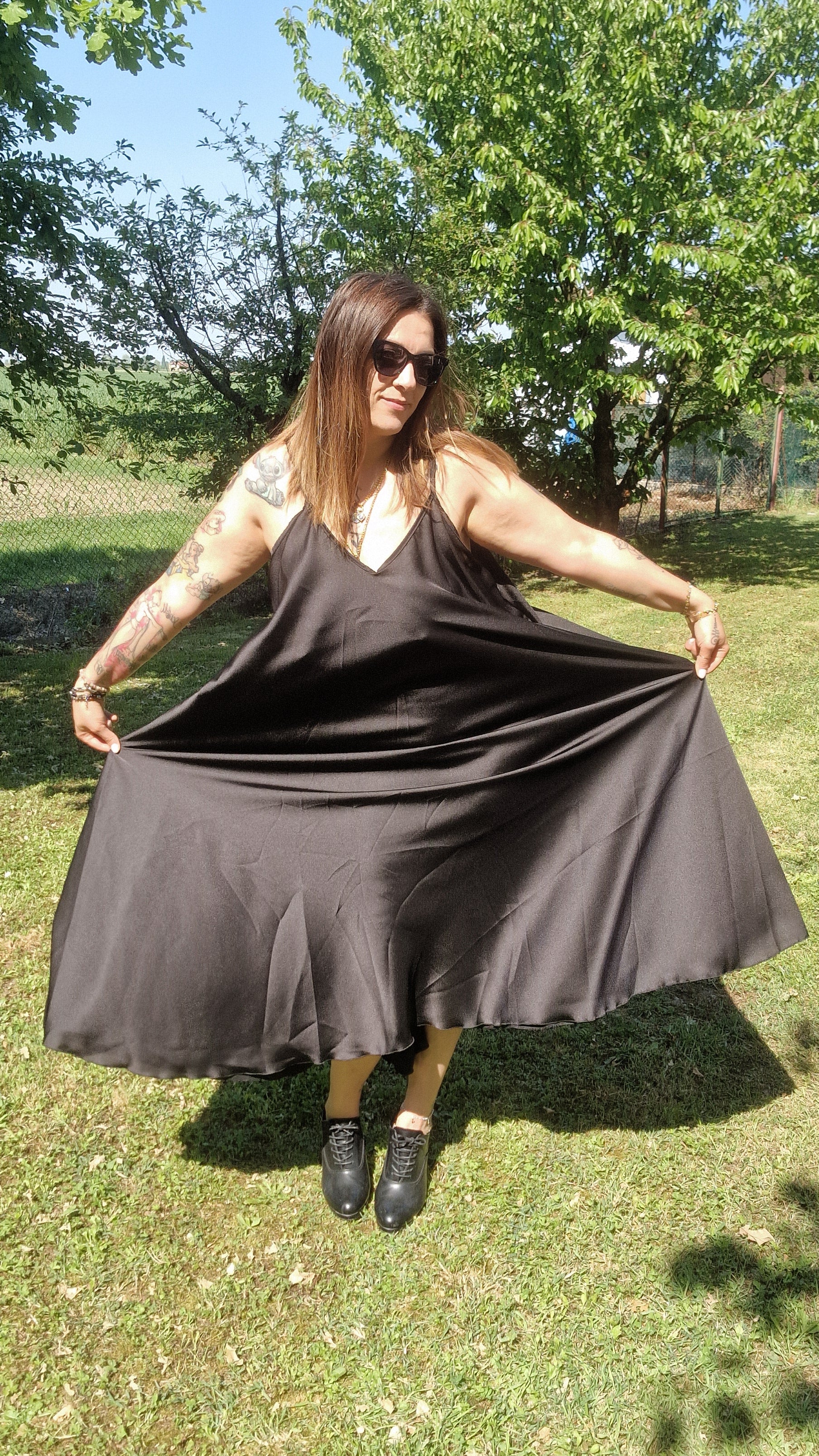 Abito Over Satinato