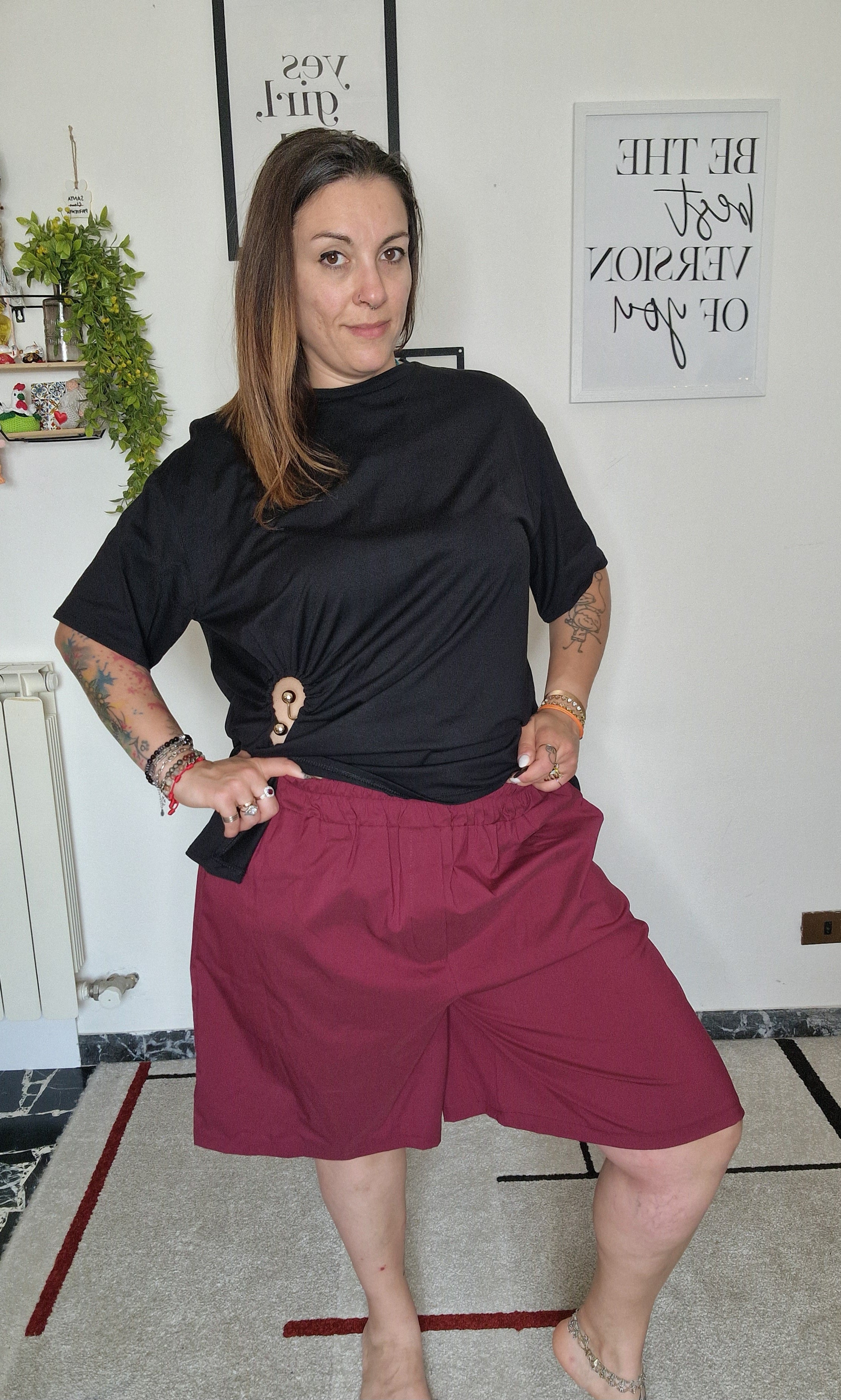 Maglia gancetto chic