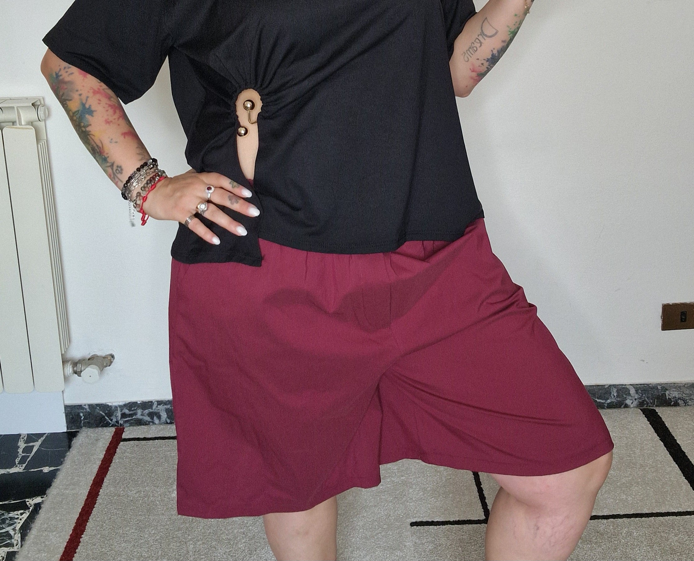 Maglia gancetto chic
