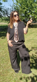 Maglia con Foulard Integrato