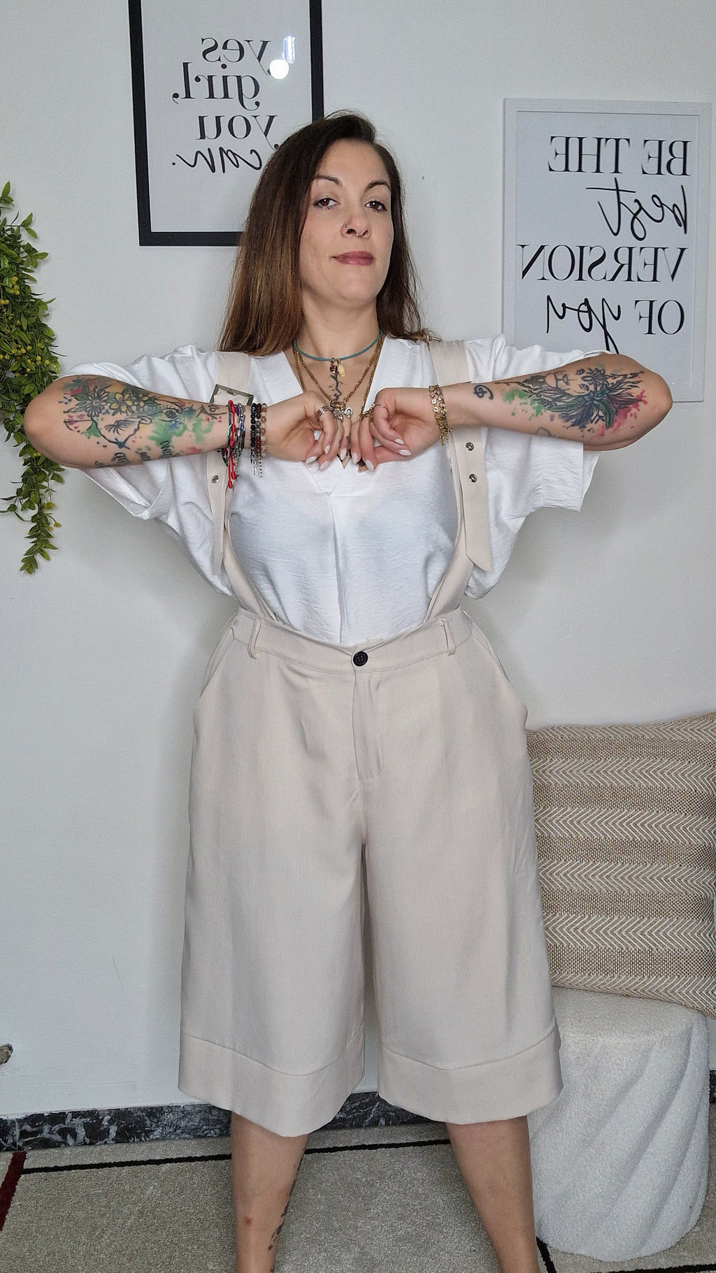 SALOPETTE CON BRETELLE REGOLABILI – Curvy