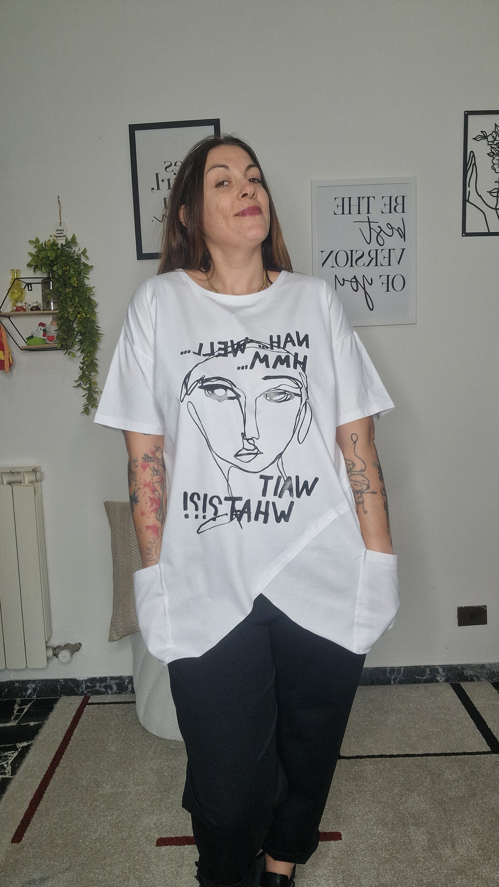 T-shirt svasata donna Linea 158c
